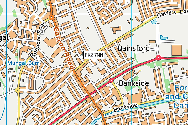 FK2 7NN map - OS VectorMap District (Ordnance Survey)