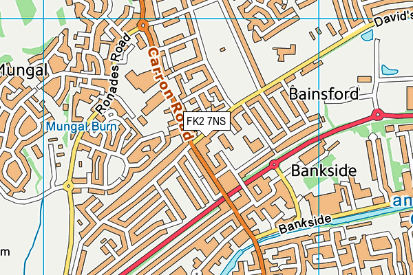 FK2 7NS map - OS VectorMap District (Ordnance Survey)