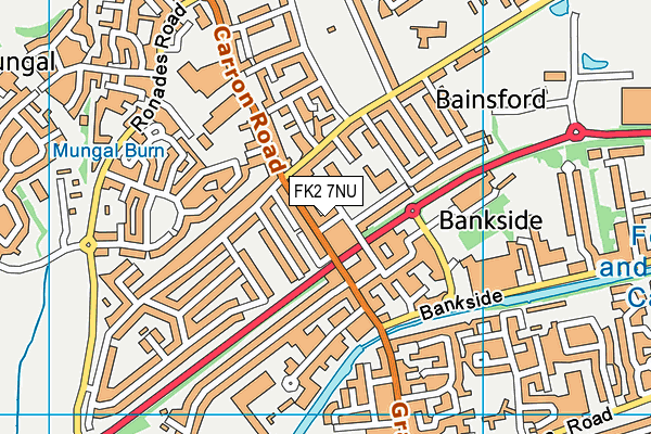 FK2 7NU map - OS VectorMap District (Ordnance Survey)