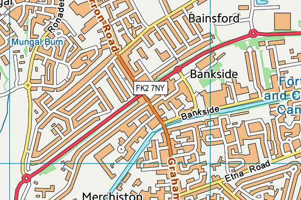 FK2 7NY map - OS VectorMap District (Ordnance Survey)