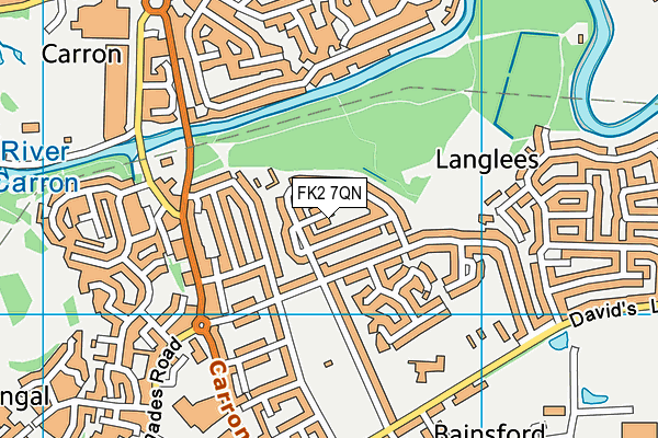 FK2 7QN map - OS VectorMap District (Ordnance Survey)