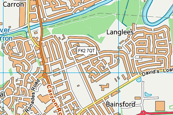 FK2 7QT map - OS VectorMap District (Ordnance Survey)