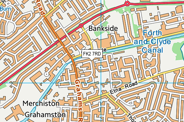 FK2 7RD map - OS VectorMap District (Ordnance Survey)