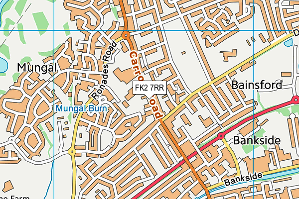 FK2 7RR map - OS VectorMap District (Ordnance Survey)
