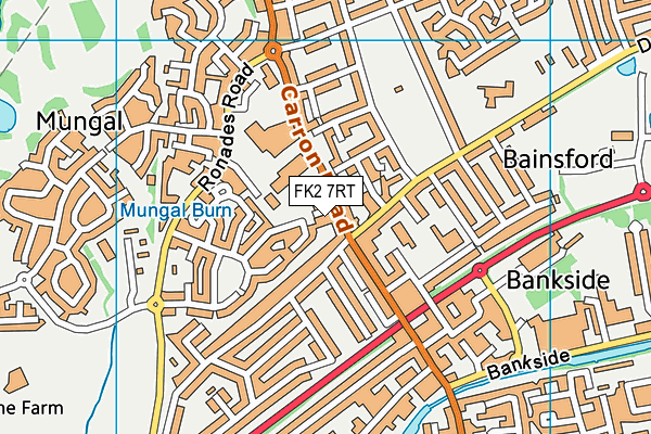 FK2 7RT map - OS VectorMap District (Ordnance Survey)