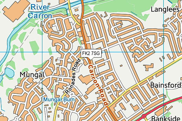 FK2 7SG map - OS VectorMap District (Ordnance Survey)