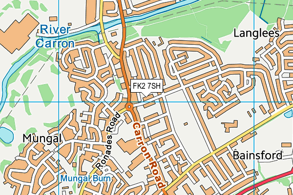 FK2 7SH map - OS VectorMap District (Ordnance Survey)