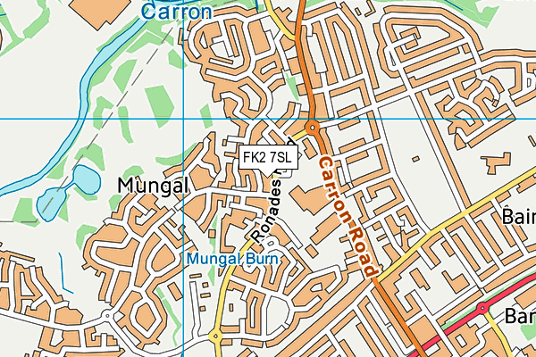 FK2 7SL map - OS VectorMap District (Ordnance Survey)