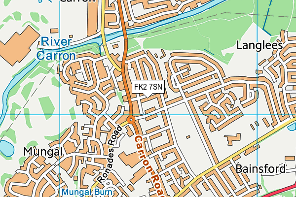 FK2 7SN map - OS VectorMap District (Ordnance Survey)
