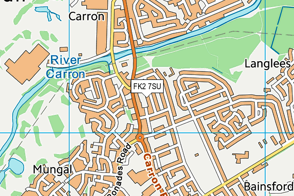 FK2 7SU map - OS VectorMap District (Ordnance Survey)