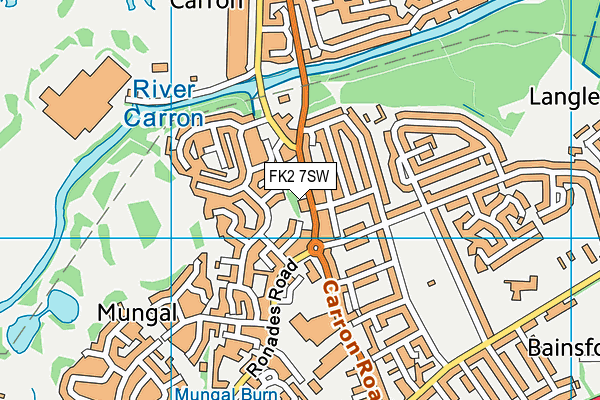 FK2 7SW map - OS VectorMap District (Ordnance Survey)