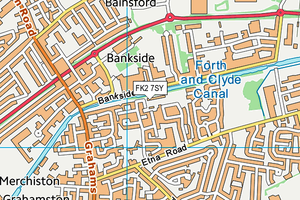 FK2 7SY map - OS VectorMap District (Ordnance Survey)