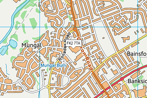 FK2 7TA map - OS VectorMap District (Ordnance Survey)