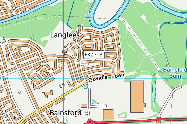 FK2 7TS map - OS VectorMap District (Ordnance Survey)
