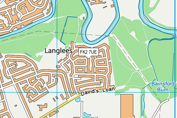FK2 7UE map - OS VectorMap District (Ordnance Survey)