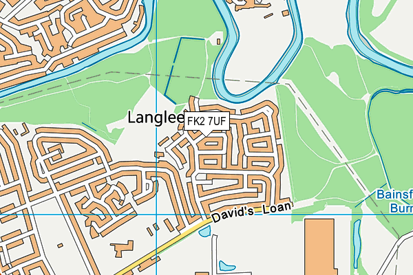 FK2 7UF map - OS VectorMap District (Ordnance Survey)