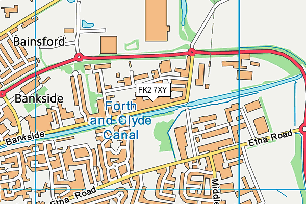 FK2 7XY map - OS VectorMap District (Ordnance Survey)