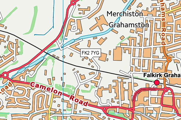 FK2 7YG map - OS VectorMap District (Ordnance Survey)