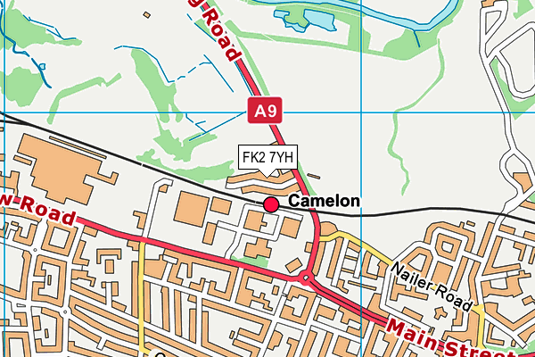 FK2 7YH map - OS VectorMap District (Ordnance Survey)