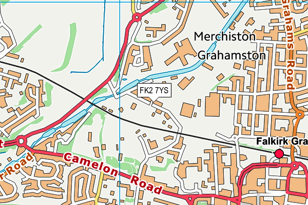 FK2 7YS map - OS VectorMap District (Ordnance Survey)