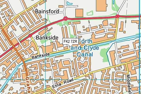 FK2 7ZR map - OS VectorMap District (Ordnance Survey)