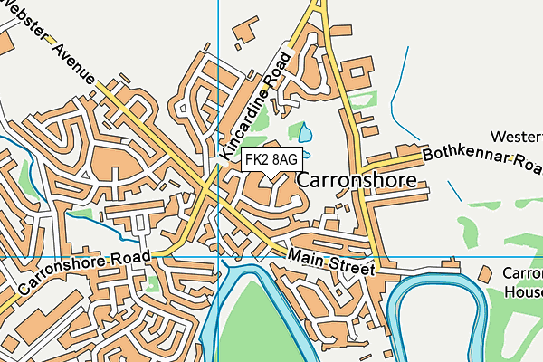 FK2 8AG map - OS VectorMap District (Ordnance Survey)