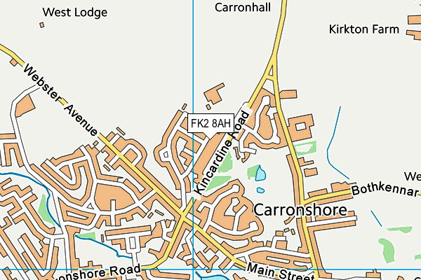 FK2 8AH map - OS VectorMap District (Ordnance Survey)