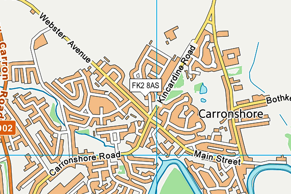 FK2 8AS map - OS VectorMap District (Ordnance Survey)