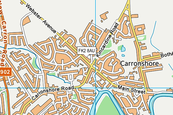 FK2 8AU map - OS VectorMap District (Ordnance Survey)