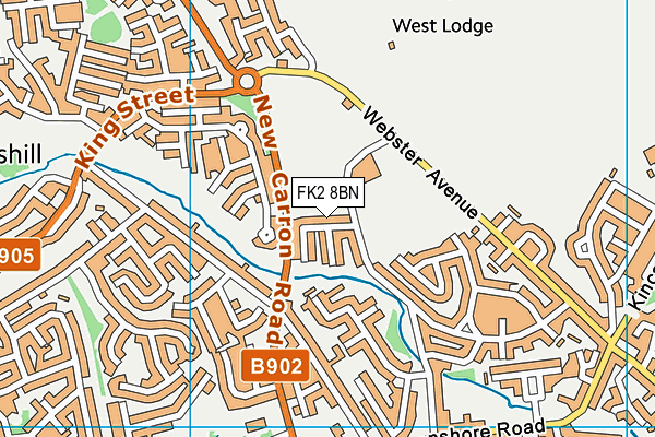 FK2 8BN map - OS VectorMap District (Ordnance Survey)