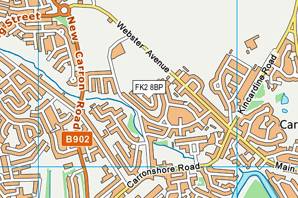 FK2 8BP map - OS VectorMap District (Ordnance Survey)