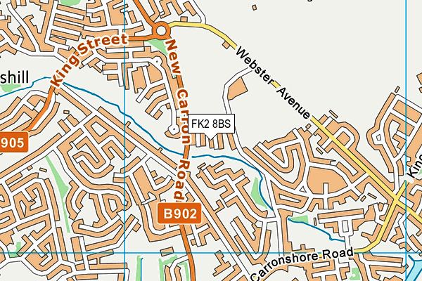 FK2 8BS map - OS VectorMap District (Ordnance Survey)