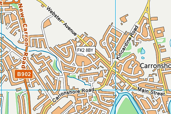 FK2 8BY map - OS VectorMap District (Ordnance Survey)