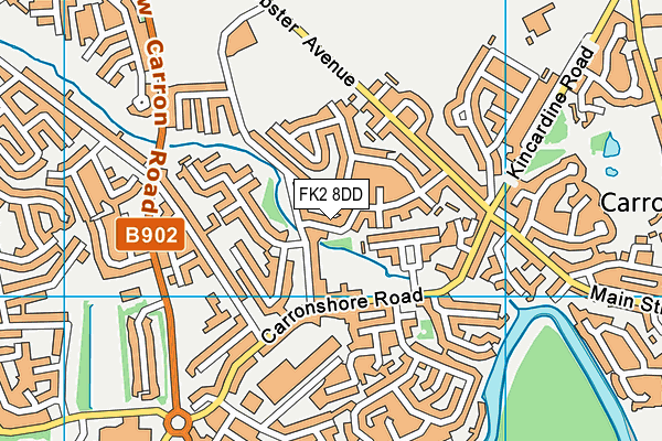 FK2 8DD map - OS VectorMap District (Ordnance Survey)