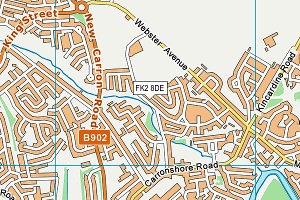 FK2 8DE map - OS VectorMap District (Ordnance Survey)