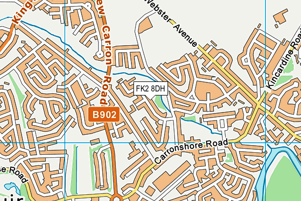 FK2 8DH map - OS VectorMap District (Ordnance Survey)