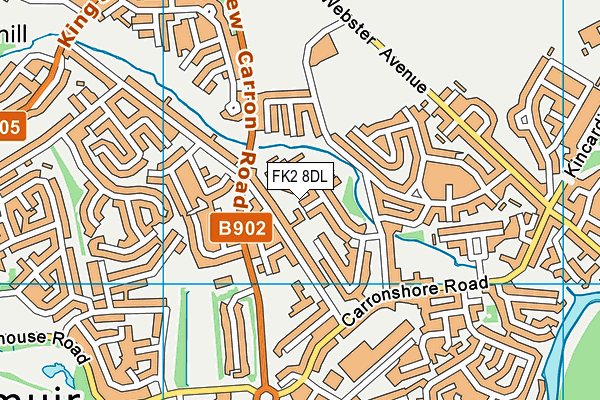 FK2 8DL map - OS VectorMap District (Ordnance Survey)