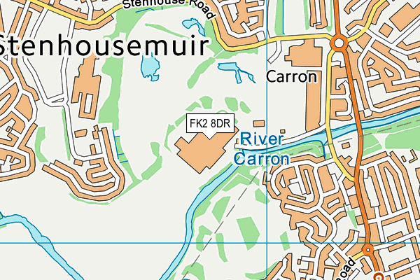 FK2 8DR map - OS VectorMap District (Ordnance Survey)