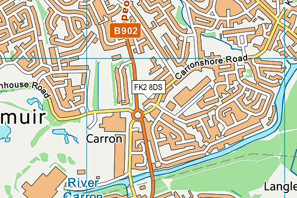 FK2 8DS map - OS VectorMap District (Ordnance Survey)