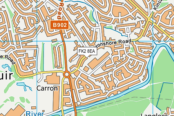 FK2 8EA map - OS VectorMap District (Ordnance Survey)