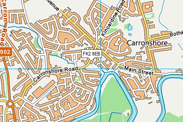 FK2 8EB map - OS VectorMap District (Ordnance Survey)