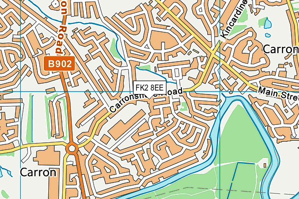 FK2 8EE map - OS VectorMap District (Ordnance Survey)