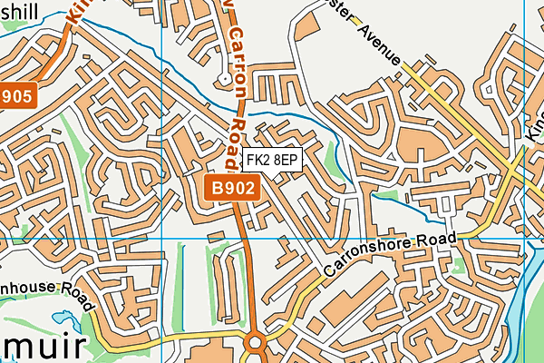 FK2 8EP map - OS VectorMap District (Ordnance Survey)