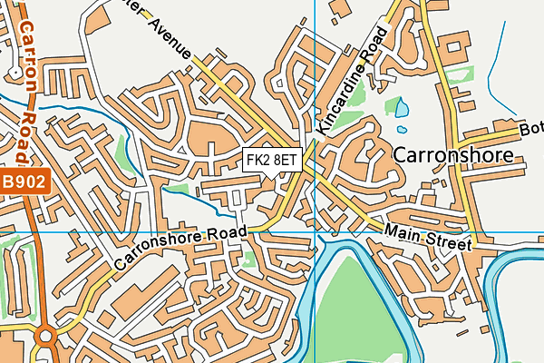 FK2 8ET map - OS VectorMap District (Ordnance Survey)