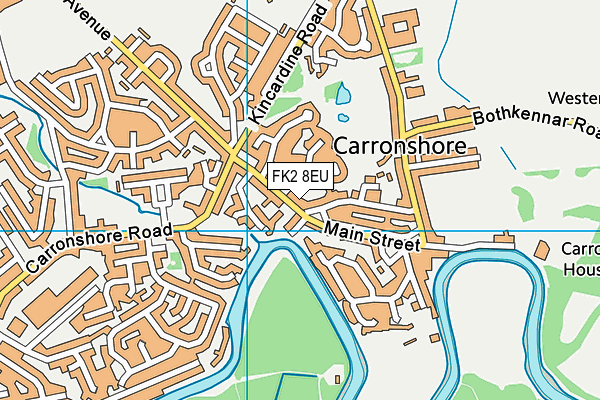 FK2 8EU map - OS VectorMap District (Ordnance Survey)