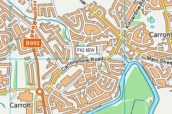 FK2 8EW map - OS VectorMap District (Ordnance Survey)