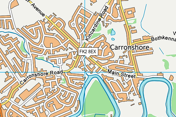 FK2 8EX map - OS VectorMap District (Ordnance Survey)