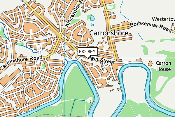 FK2 8EY map - OS VectorMap District (Ordnance Survey)