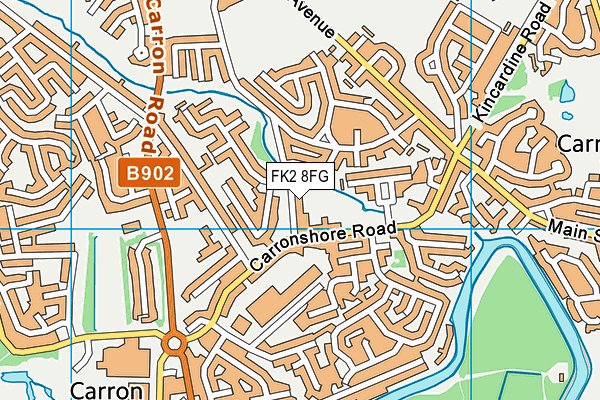 FK2 8FG map - OS VectorMap District (Ordnance Survey)