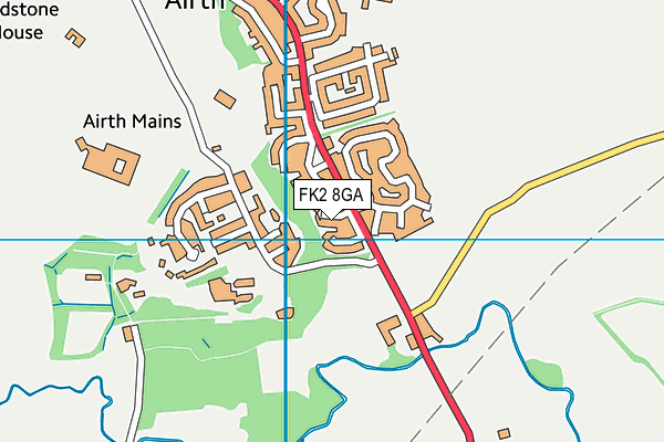 FK2 8GA map - OS VectorMap District (Ordnance Survey)